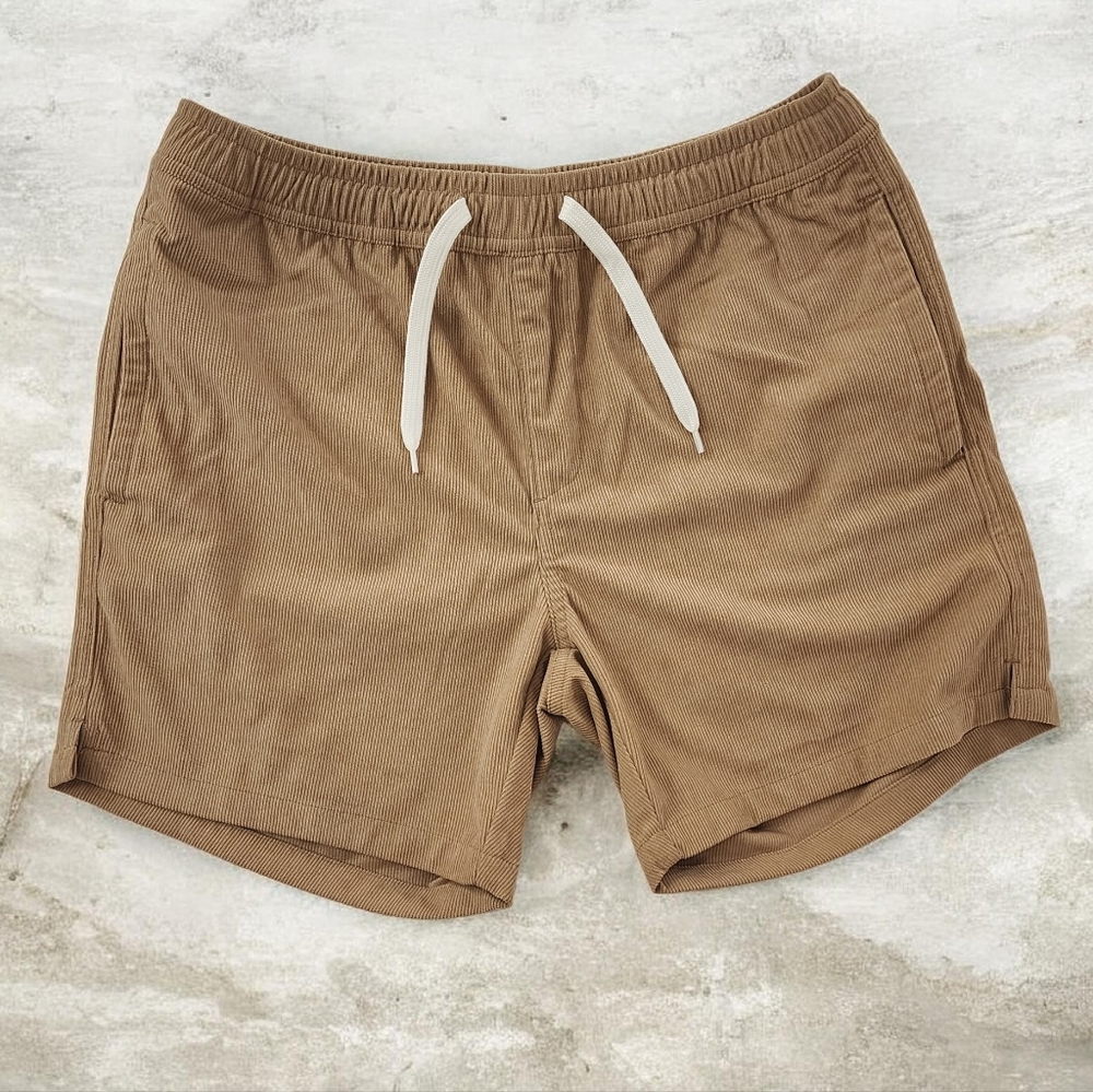 Simply Southern Women's Corduroy Shorts - Tan/Camel - Size Medium